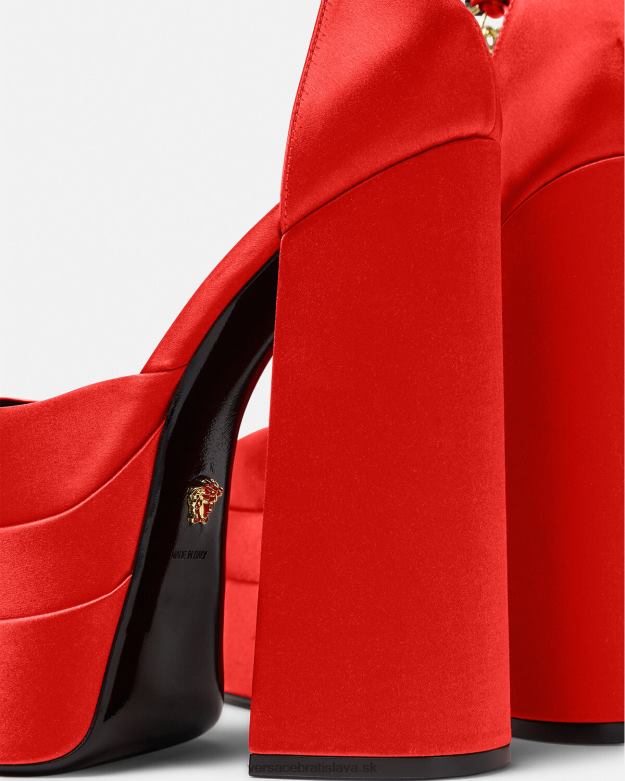 topánka X8X8P412 Versace platformové čerpadlá medusa aevitas červená ženy