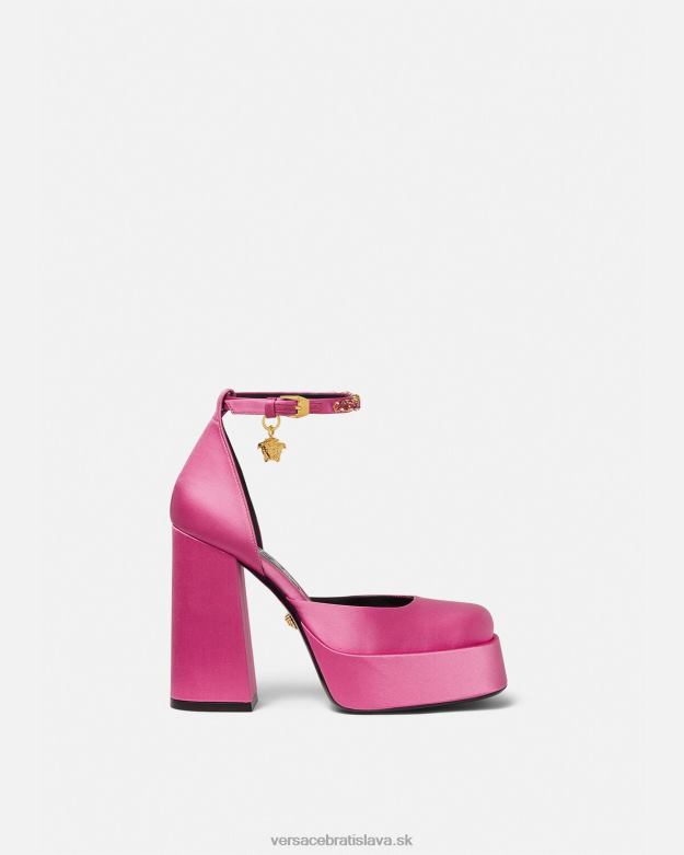 topánka X8X8P414 Versace medusa aevitas čerpadlá s jednou platformou Ružová ženy