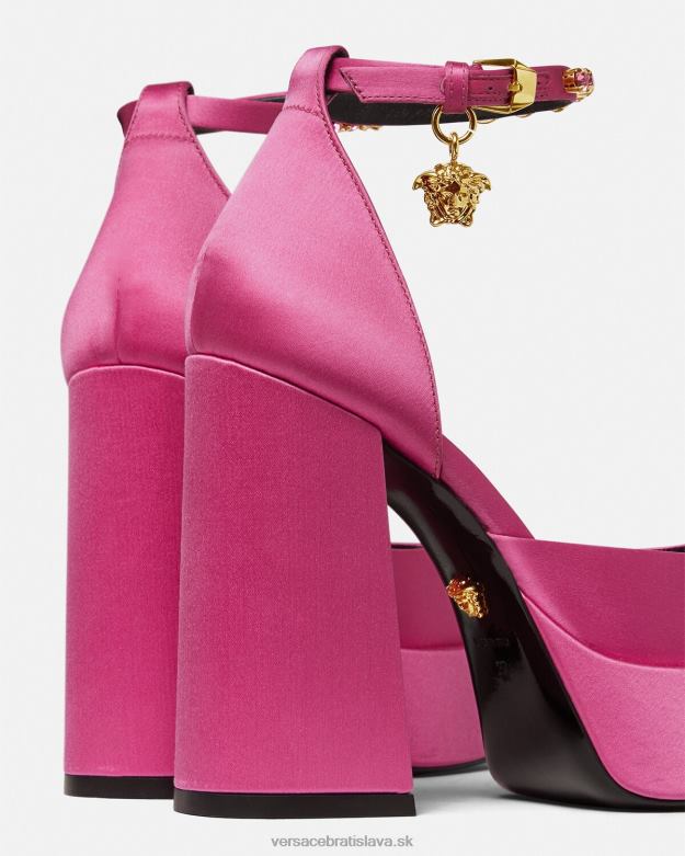 topánka X8X8P414 Versace medusa aevitas čerpadlá s jednou platformou Ružová ženy