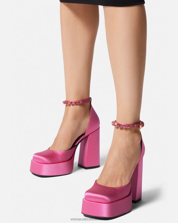 topánka X8X8P414 Versace medusa aevitas čerpadlá s jednou platformou Ružová ženy