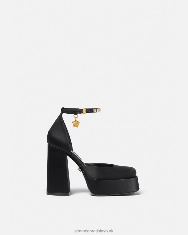 topánka X8X8P415 Versace medusa aevitas čerpadlá s jednou platformou čierna ženy