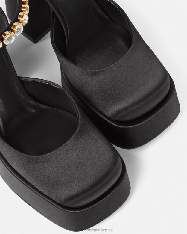 topánka X8X8P415 Versace medusa aevitas čerpadlá s jednou platformou čierna ženy
