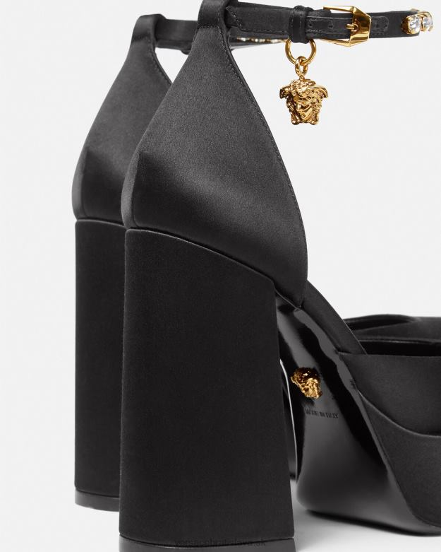 topánka X8X8P415 Versace medusa aevitas čerpadlá s jednou platformou čierna ženy