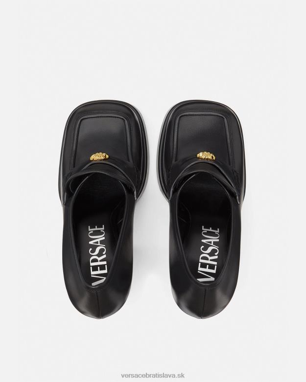 topánka X8X8P430 Versace aevitas platformové mokasíny čierna ženy