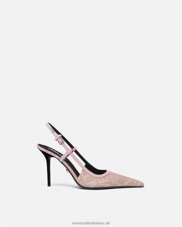 topánka X8X8P482 Versace celoplošné sling-back lodičky Ružová ženy
