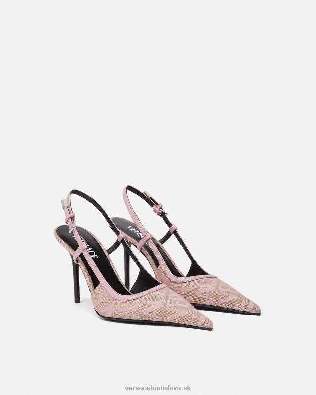 topánka X8X8P482 Versace celoplošné sling-back lodičky Ružová ženy