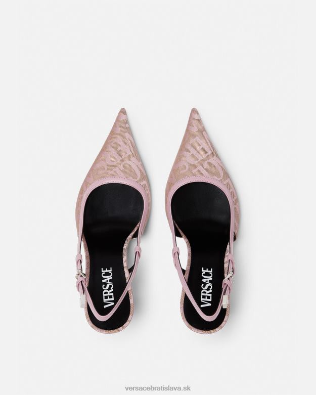 topánka X8X8P482 Versace celoplošné sling-back lodičky Ružová ženy