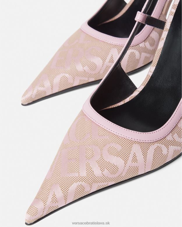 topánka X8X8P482 Versace celoplošné sling-back lodičky Ružová ženy