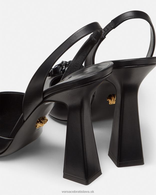 topánka X8X8P489 Versace la medusa sling-back lodičky čierna ženy