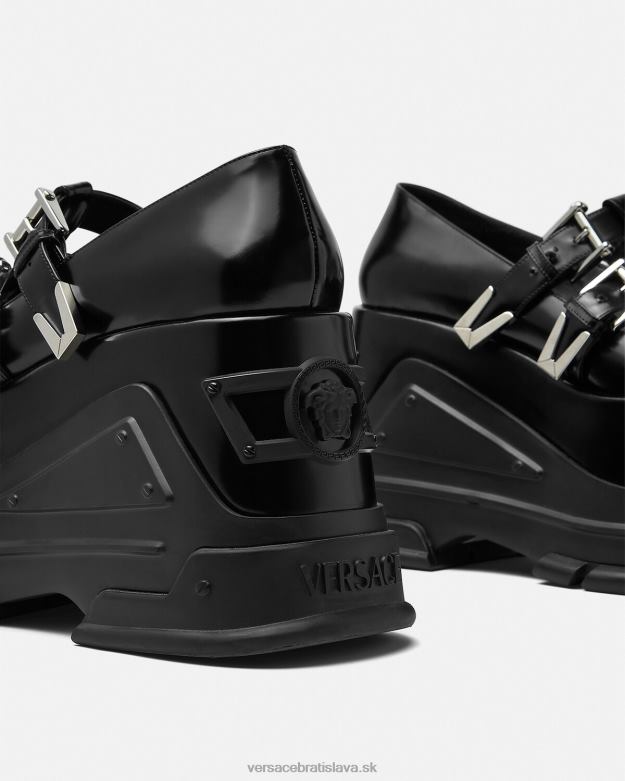 topánka X8X8P497 Versace lodičky na hymnickej platforme medusa čierna ženy
