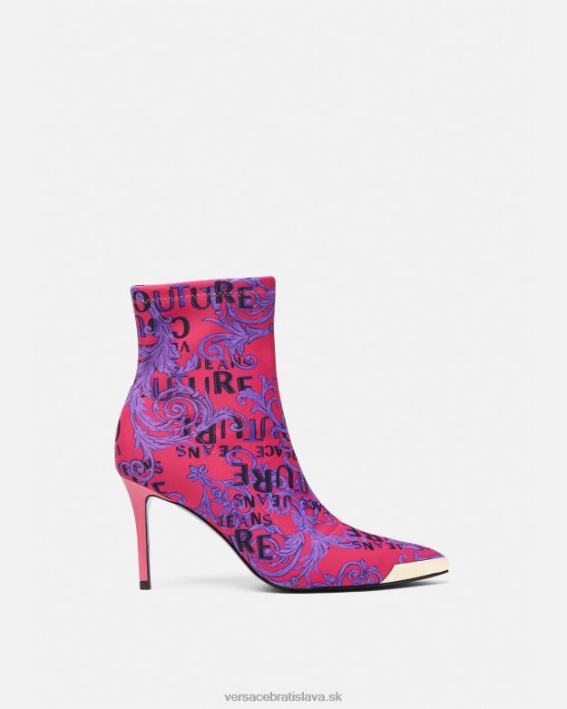 topánka X8X8P2305 Versace couture topánky s logom scarlett fuchsiová a potlač ženy