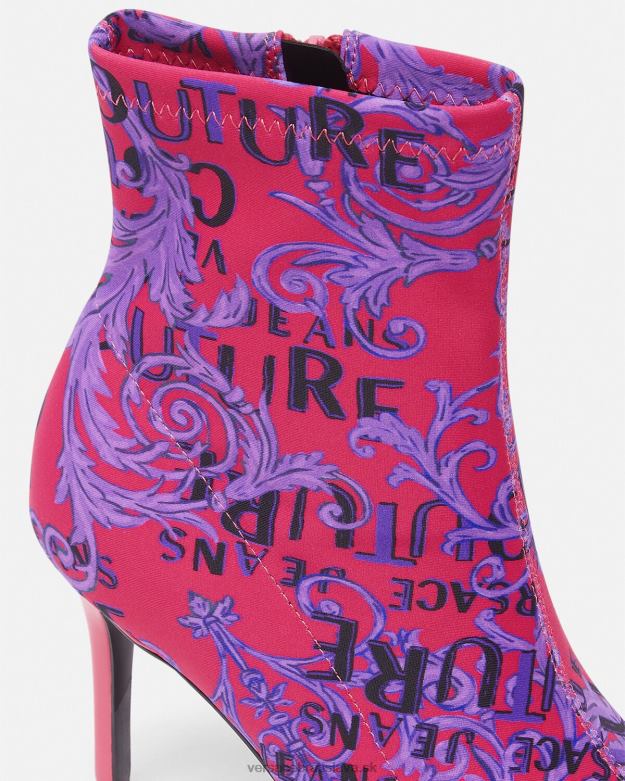 topánka X8X8P2305 Versace couture topánky s logom scarlett fuchsiová a potlač ženy