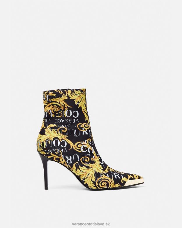 topánka X8X8P2306 Versace couture topánky s logom scarlett čierne zlato ženy