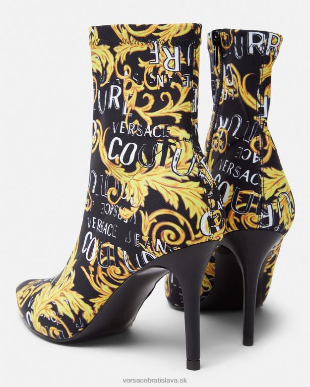 topánka X8X8P2306 Versace couture topánky s logom scarlett čierne zlato ženy