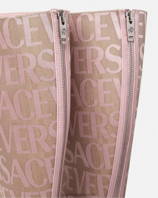 topánka X8X8P476 Versace celoplošné čižmy po kolená Ružová ženy