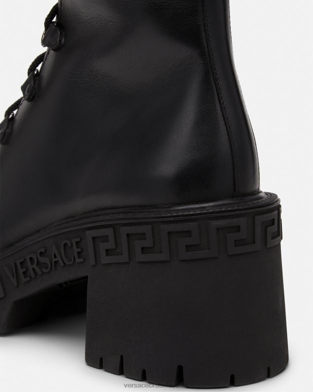 topánka X8X8P480 Versace bojové topánky na platforme greca čierna ženy
