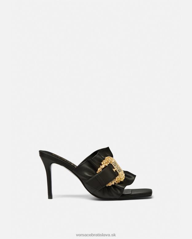 topánka X8X8P2284 Versace emily baroková spona mulice čierna ženy