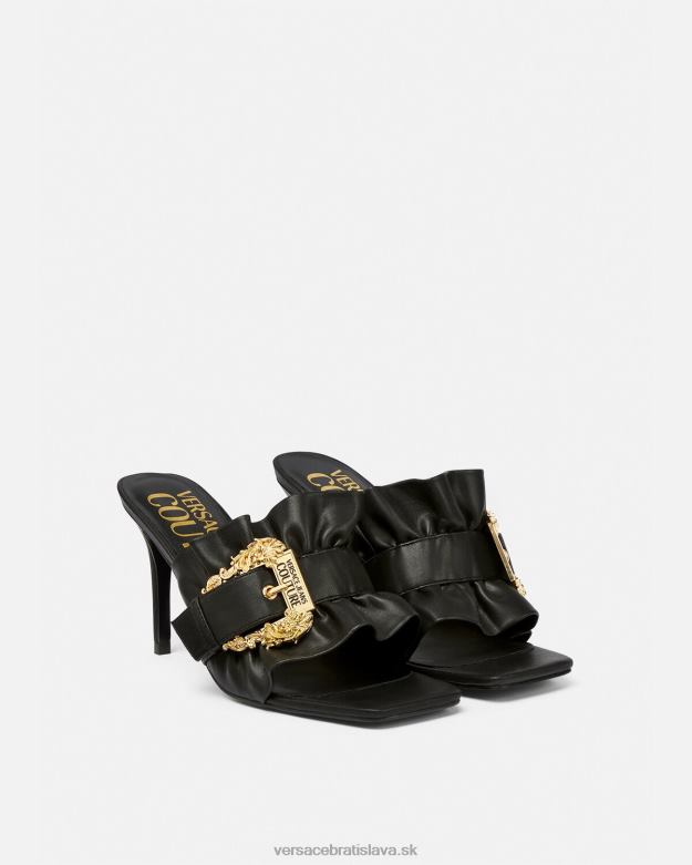 topánka X8X8P2284 Versace emily baroková spona mulice čierna ženy