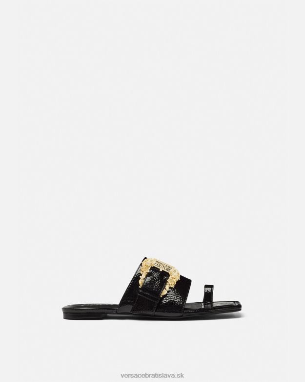 topánka X8X8P2301 Versace Millie baroková spona mulice čierna ženy
