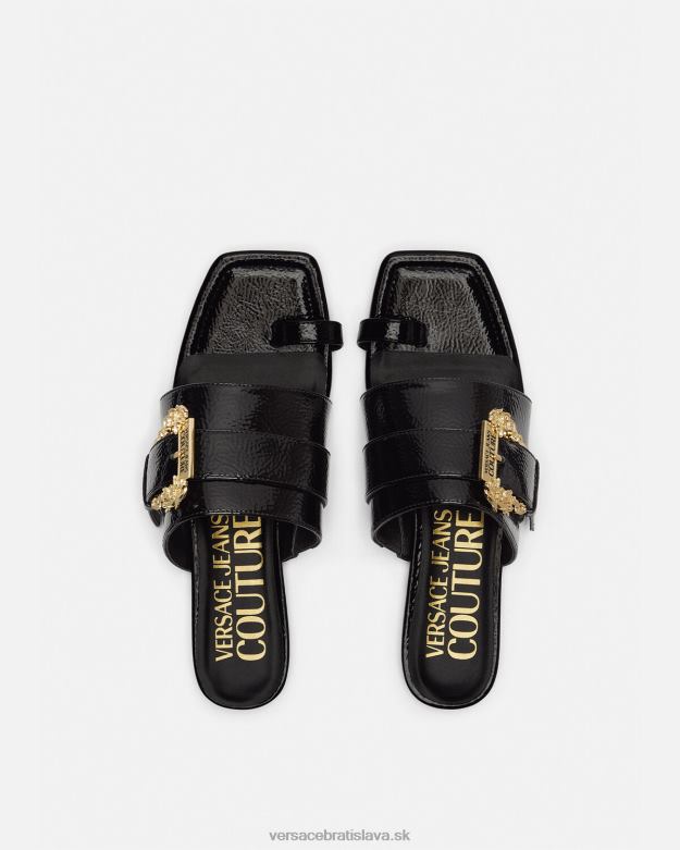 topánka X8X8P2301 Versace Millie baroková spona mulice čierna ženy