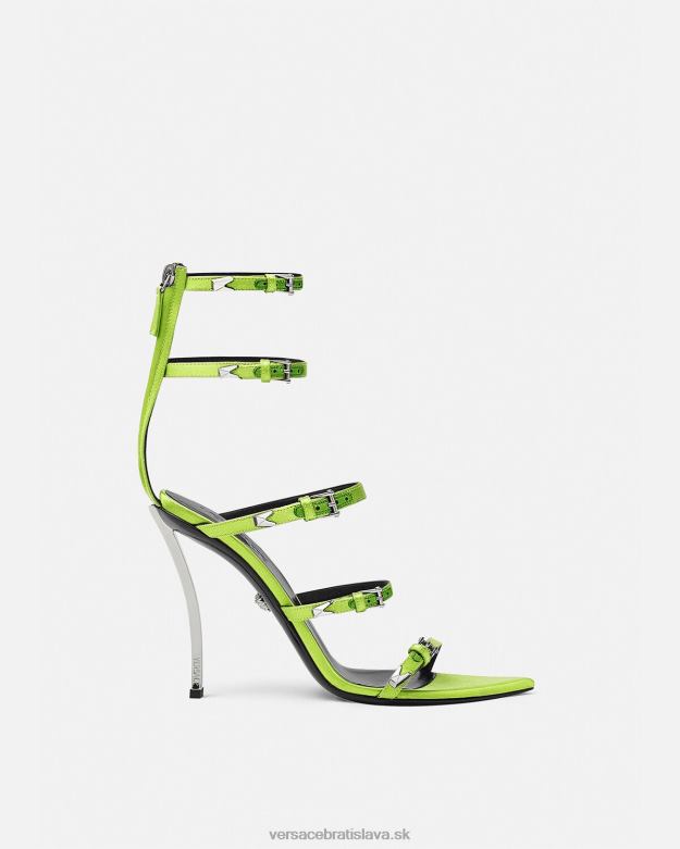 topánka X8X8P399 Versace špicaté sandále žltá ženy