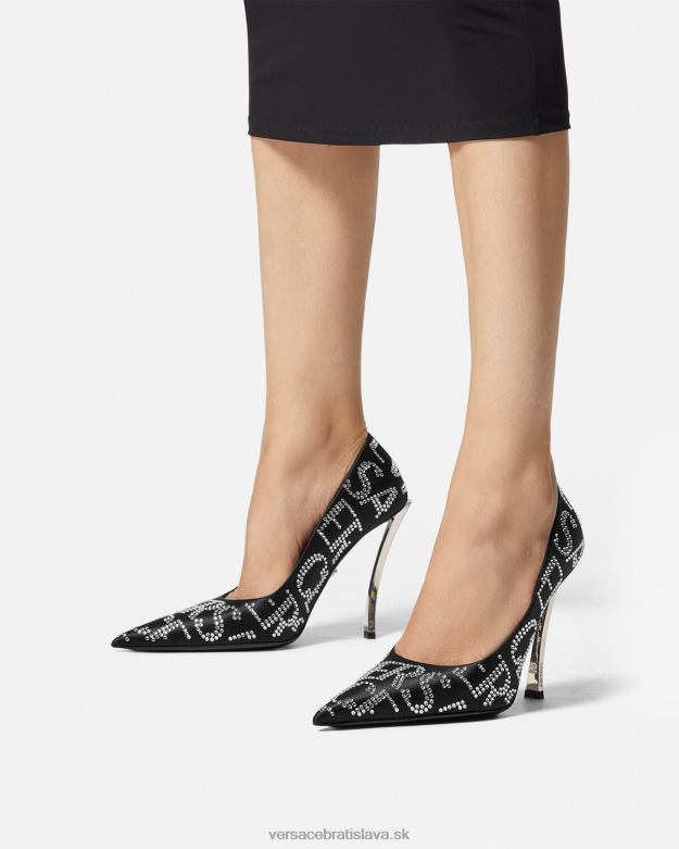topánka X8X8P403 Versace celoplošné špendlíkové čerpadlá čierna ženy