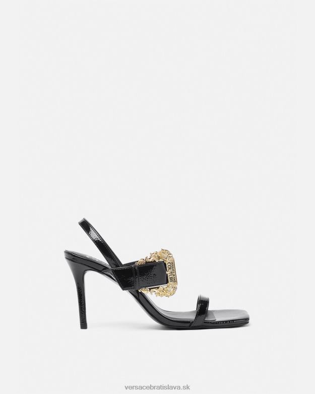 topánka X8X8P2257 Versace barokové sandále emily slingback čierna ženy