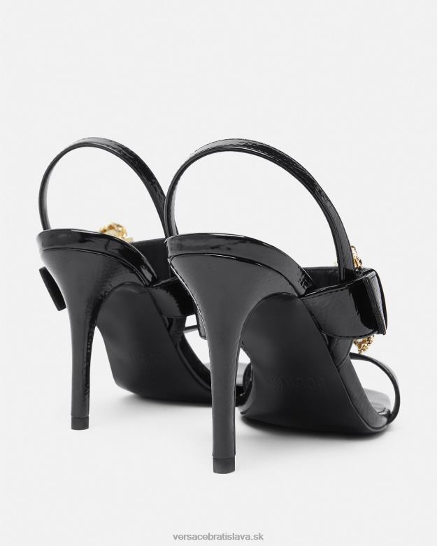 topánka X8X8P2257 Versace barokové sandále emily slingback čierna ženy