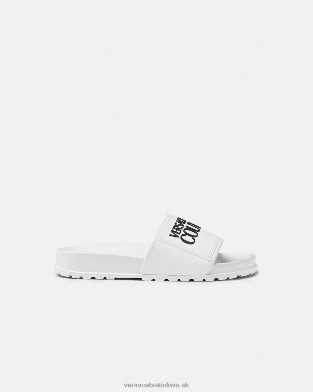 topánka X8X8P2289 Versace gumené sklíčka s logom biely ženy