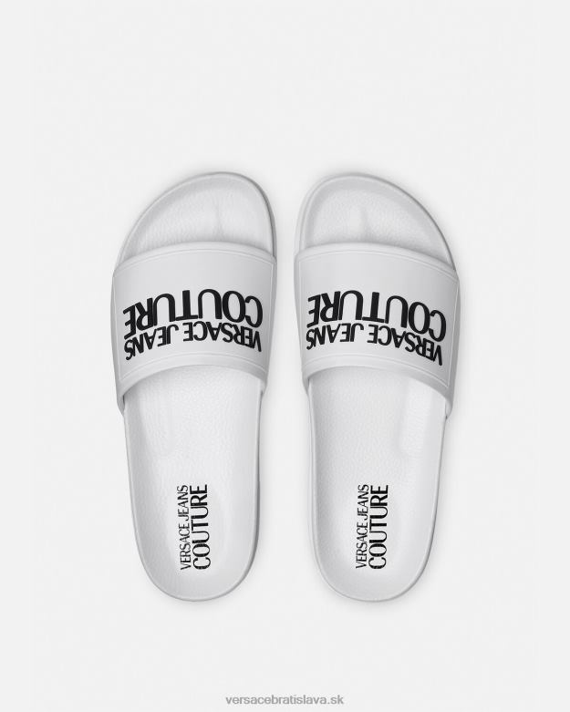 topánka X8X8P2289 Versace gumené sklíčka s logom biely ženy