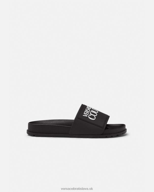 topánka X8X8P2290 Versace gumené sklíčka s logom čierna ženy