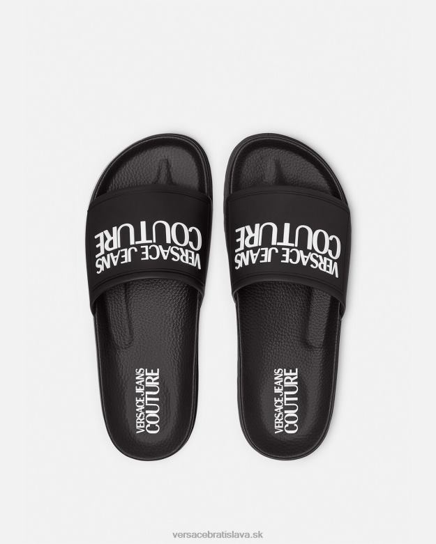 topánka X8X8P2290 Versace gumené sklíčka s logom čierna ženy