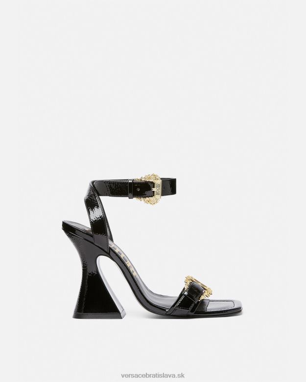 topánka X8X8P2293 Versace kirsten barokové sandále s prackou čierna ženy