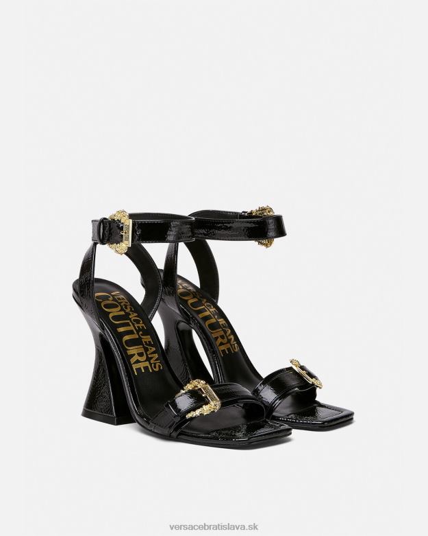 topánka X8X8P2293 Versace kirsten barokové sandále s prackou čierna ženy