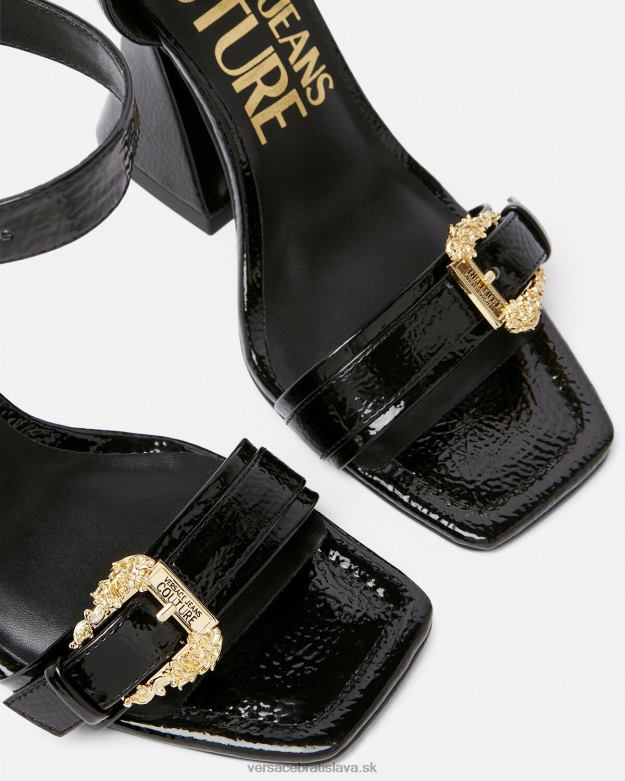 topánka X8X8P2293 Versace kirsten barokové sandále s prackou čierna ženy