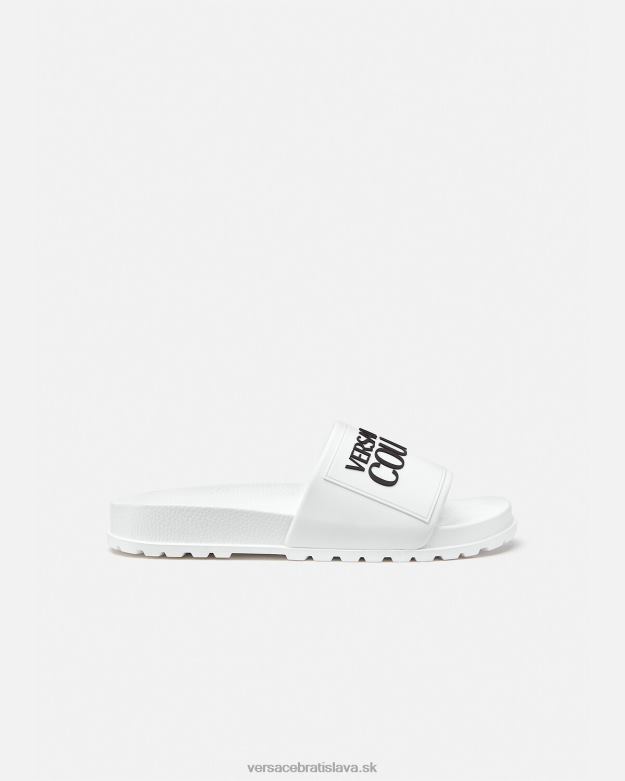 topánka X8X8P2312 Versace gumené sklíčka s logom biely ženy