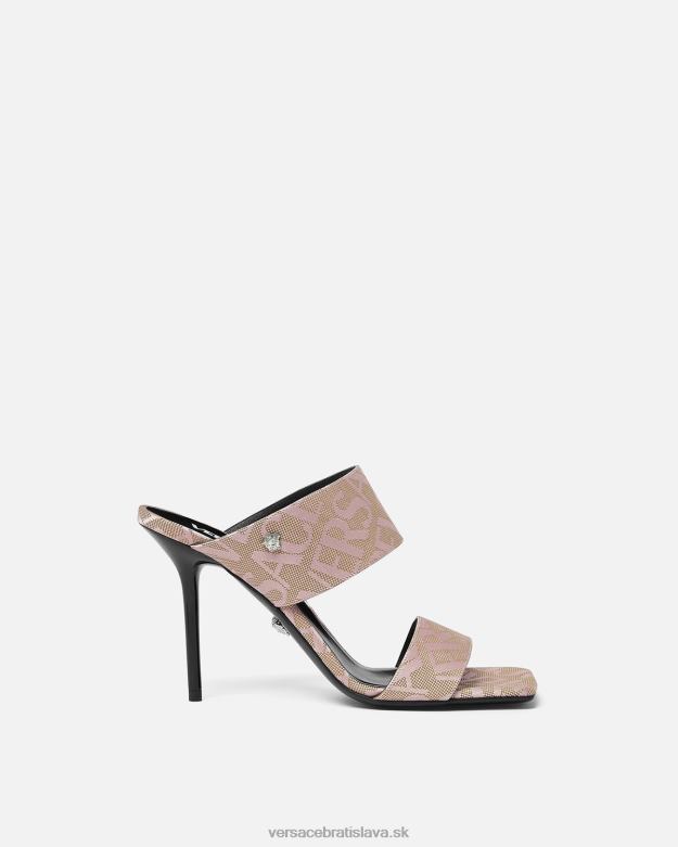 topánka X8X8P440 Versace celoplošné vysoké podpätky mules Ružová ženy