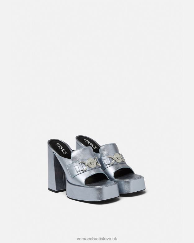 topánka X8X8P443 Versace platformové mulice medusa \'95 svetlo modrá ženy