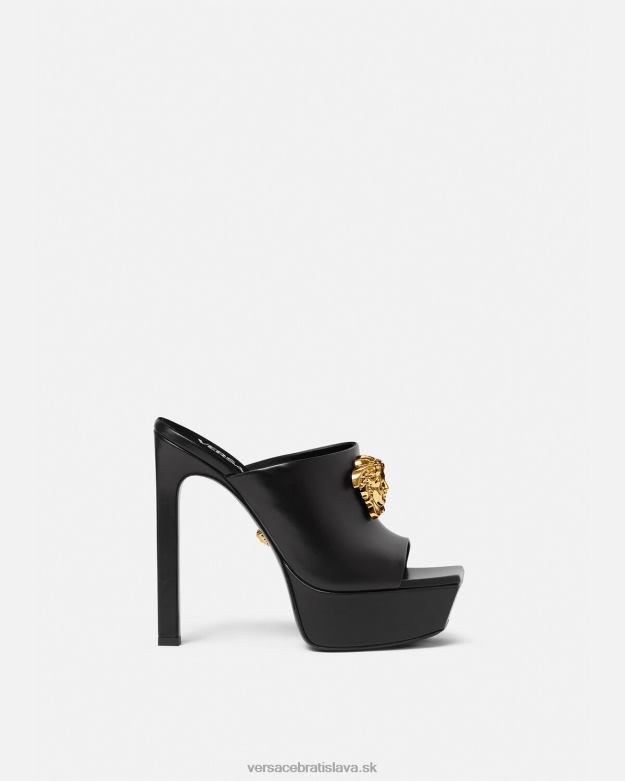 topánka X8X8P448 Versace platforma la medusa mules čierna ženy