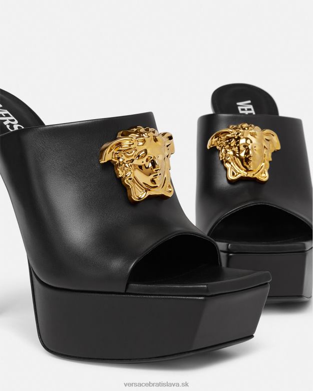 topánka X8X8P448 Versace platforma la medusa mules čierna ženy