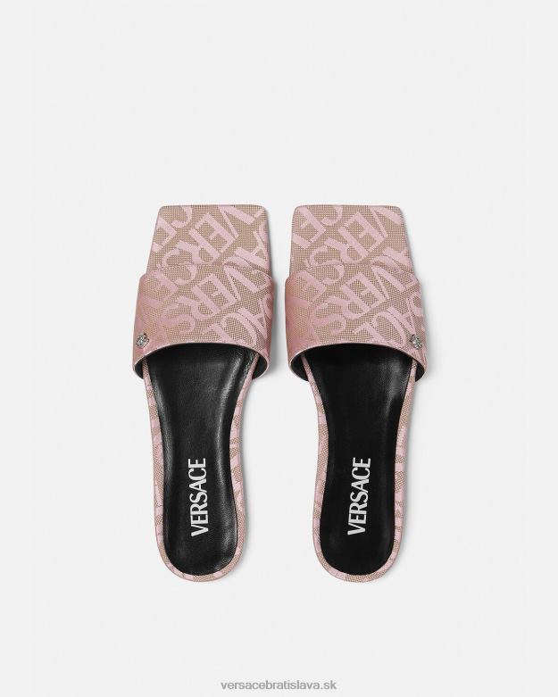 topánka X8X8P450 Versace celoplošné ploché sandále vytlačiť ženy