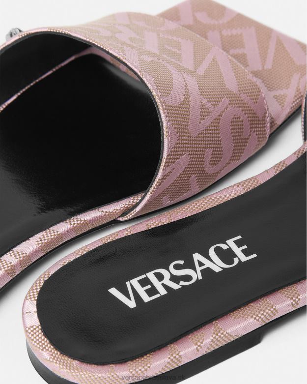 topánka X8X8P450 Versace celoplošné ploché sandále vytlačiť ženy