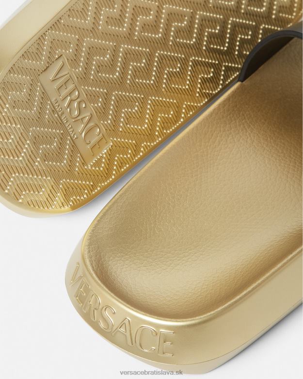 topánka X8X8P452 Versace diapozitívy la medusa čierna ženy