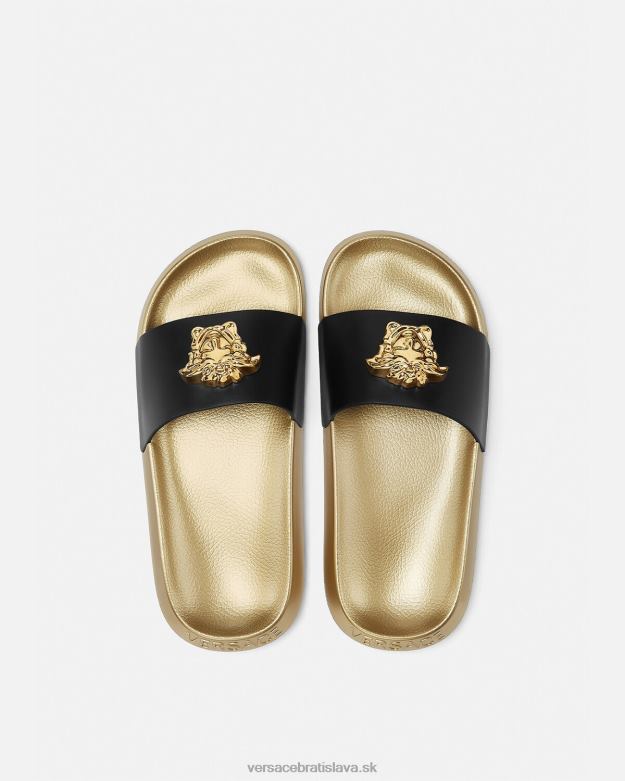 topánka X8X8P452 Versace diapozitívy la medusa čierna ženy