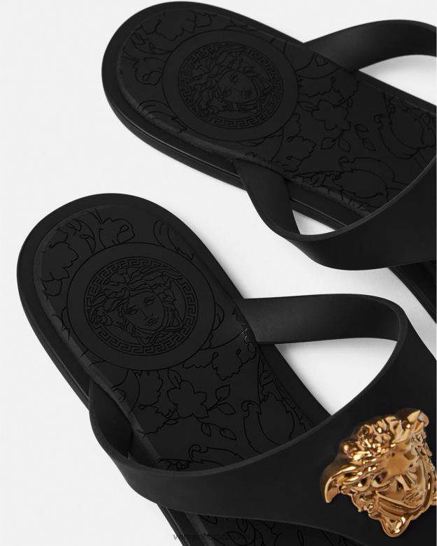 topánka X8X8P453 Versace medúzové sandále čierna ženy