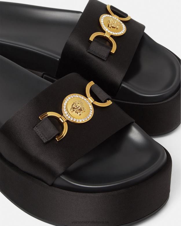 topánka X8X8P455 Versace sandále na platforme medusa \'95 čierna ženy
