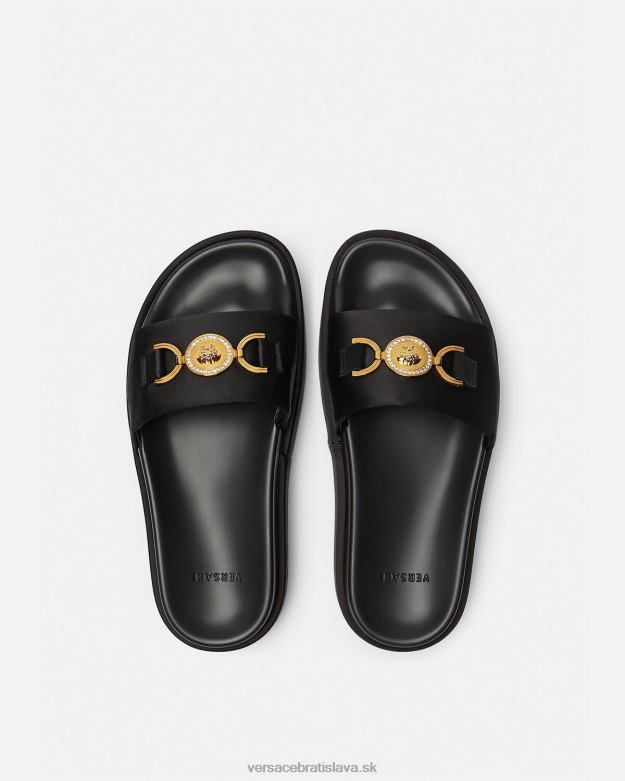 topánka X8X8P455 Versace sandále na platforme medusa \'95 čierna ženy