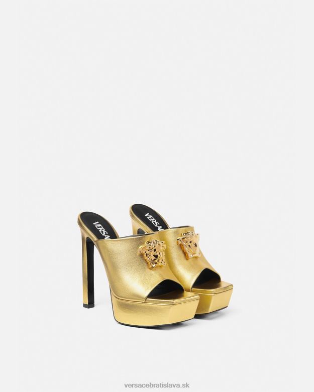 topánka X8X8P466 Versace platforma la medusa mules zlato ženy