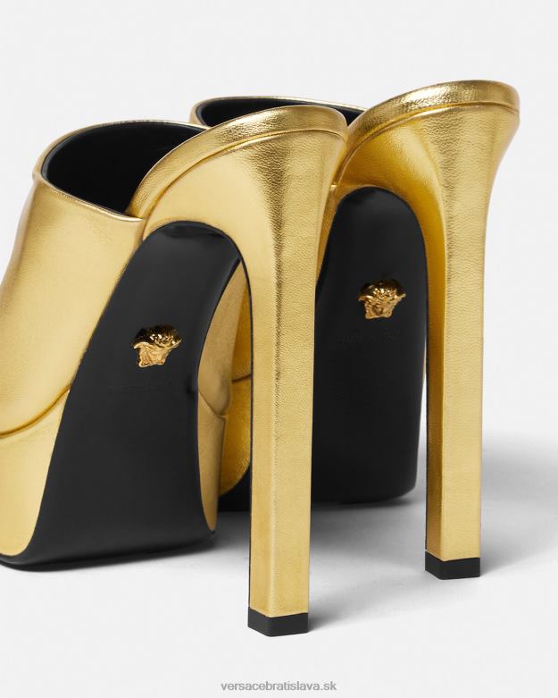 topánka X8X8P466 Versace platforma la medusa mules zlato ženy