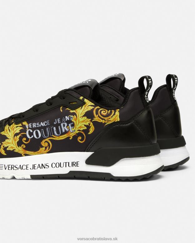 topánka X8X8P2280 Versace dynamické tenisky s logom couture čierne zlato ženy